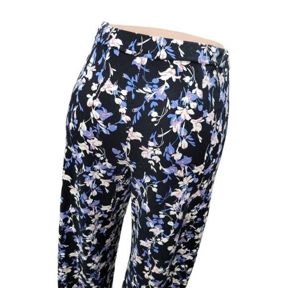 J. Jill Women's Wearever Double Face Jersey Floral Print Wide Leg Cropped Pants - Picture 8 of 12